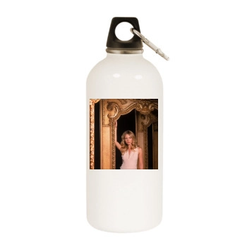 Sarah Michelle Gellar White Water Bottle With Carabiner