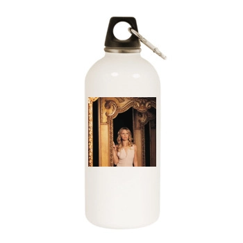 Sarah Michelle Gellar White Water Bottle With Carabiner