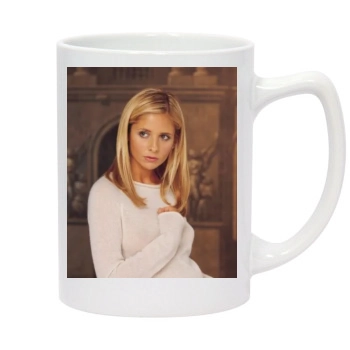 Sarah Michelle Gellar 14oz White Statesman Mug