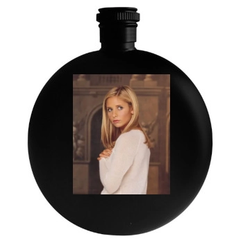 Sarah Michelle Gellar Round Flask