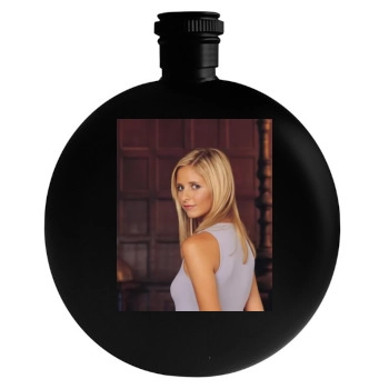 Sarah Michelle Gellar Round Flask