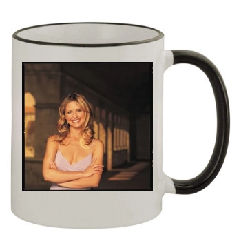 Sarah Michelle Gellar 11oz Colored Rim & Handle Mug