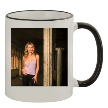 Sarah Michelle Gellar 11oz Colored Rim & Handle Mug