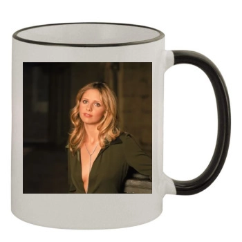 Sarah Michelle Gellar 11oz Colored Rim & Handle Mug