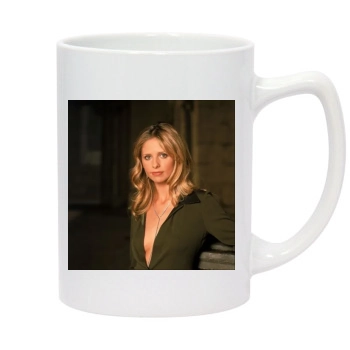 Sarah Michelle Gellar 14oz White Statesman Mug