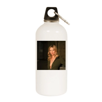 Sarah Michelle Gellar White Water Bottle With Carabiner