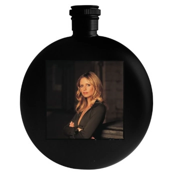 Sarah Michelle Gellar Round Flask