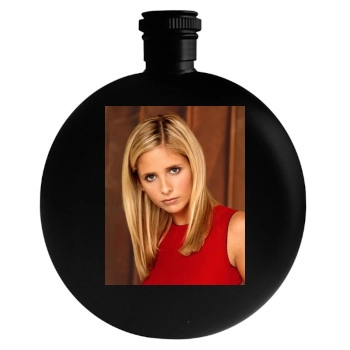 Sarah Michelle Gellar Round Flask