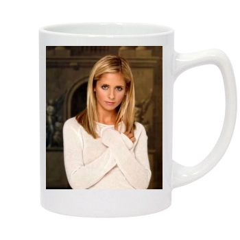 Sarah Michelle Gellar 14oz White Statesman Mug