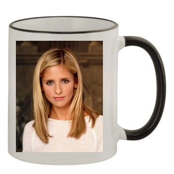 Sarah Michelle Gellar 11oz Colored Rim & Handle Mug