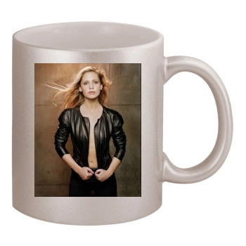 Sarah Michelle Gellar 11oz Metallic Silver Mug