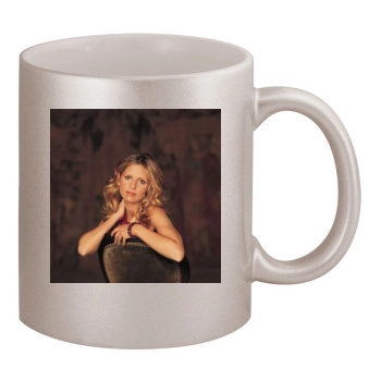 Sarah Michelle Gellar 11oz Metallic Silver Mug