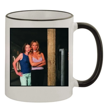 Sarah Michelle Gellar 11oz Colored Rim & Handle Mug