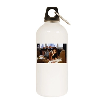 Sarah Michelle Gellar White Water Bottle With Carabiner