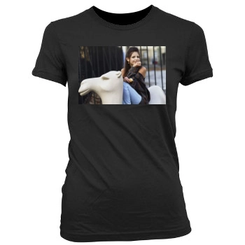 Sarah Michelle Gellar Women's Junior Cut Crewneck T-Shirt