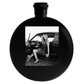 Sarah Michelle Gellar Round Flask