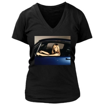 Sarah Michelle Gellar Women's Deep V-Neck TShirt