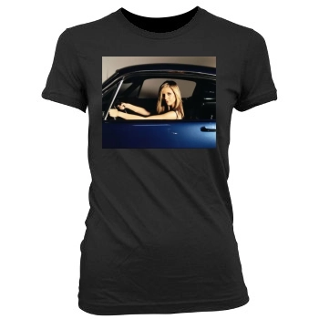 Sarah Michelle Gellar Women's Junior Cut Crewneck T-Shirt