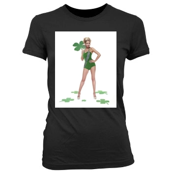 Sarah Michelle Gellar Women's Junior Cut Crewneck T-Shirt