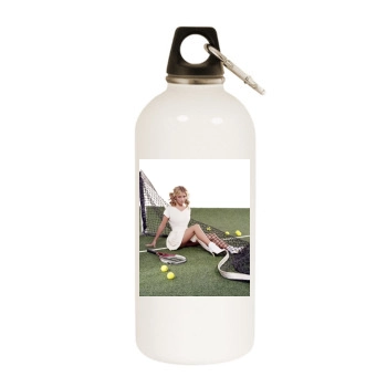 Sarah Michelle Gellar White Water Bottle With Carabiner