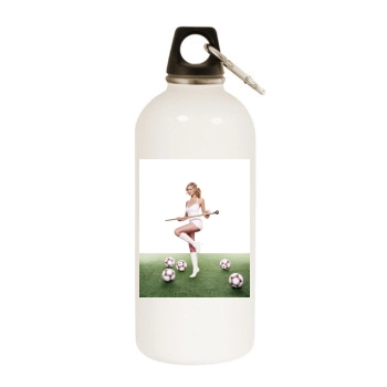 Sarah Michelle Gellar White Water Bottle With Carabiner