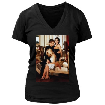 Sarah Michelle Gellar Women's Deep V-Neck TShirt