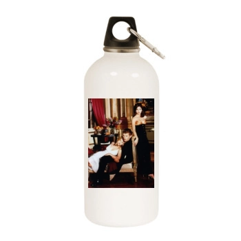 Sarah Michelle Gellar White Water Bottle With Carabiner