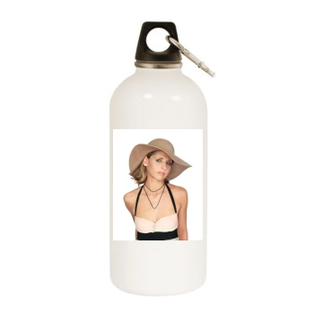 Sarah Michelle Gellar White Water Bottle With Carabiner