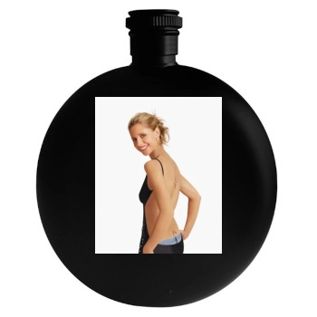 Sarah Michelle Gellar Round Flask