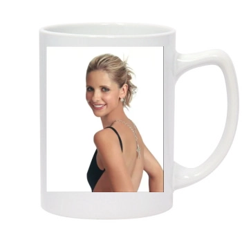 Sarah Michelle Gellar 14oz White Statesman Mug