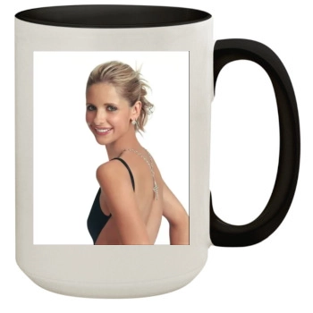 Sarah Michelle Gellar 15oz Colored Inner & Handle Mug