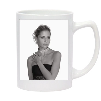 Sarah Michelle Gellar 14oz White Statesman Mug