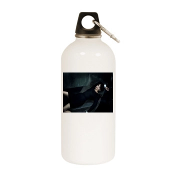 Sarah Michelle Gellar White Water Bottle With Carabiner