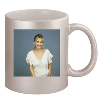 Sarah Michelle Gellar 11oz Metallic Silver Mug