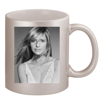 Sarah Michelle Gellar 11oz Metallic Silver Mug