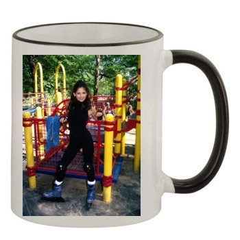 Sarah Michelle Gellar 11oz Colored Rim & Handle Mug