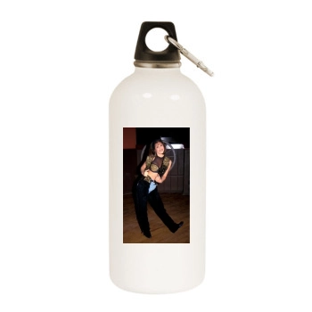 Sarah Michelle Gellar White Water Bottle With Carabiner