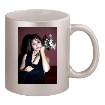 Sarah Michelle Gellar 11oz Metallic Silver Mug