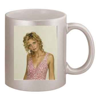 Sarah Michelle Gellar 11oz Metallic Silver Mug