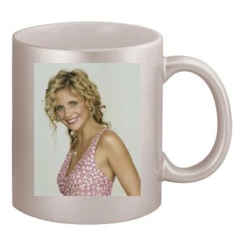 Sarah Michelle Gellar 11oz Metallic Silver Mug