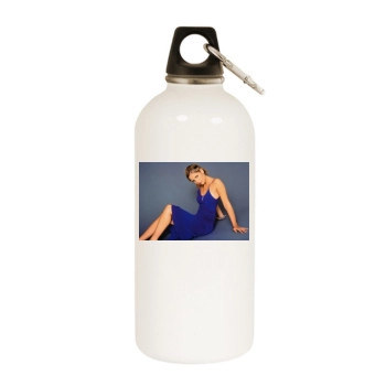 Sarah Michelle Gellar White Water Bottle With Carabiner