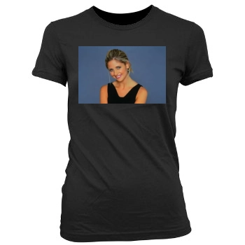 Sarah Michelle Gellar Women's Junior Cut Crewneck T-Shirt