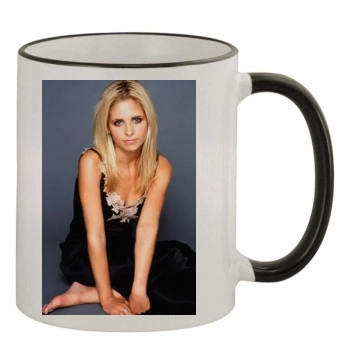 Sarah Michelle Gellar 11oz Colored Rim & Handle Mug