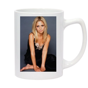 Sarah Michelle Gellar 14oz White Statesman Mug