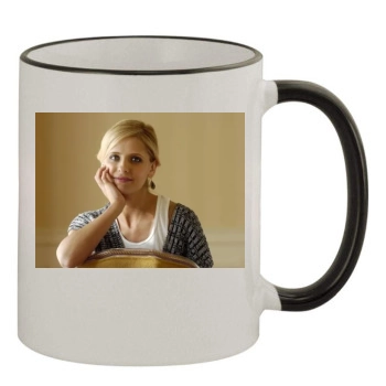 Sarah Michelle Gellar 11oz Colored Rim & Handle Mug