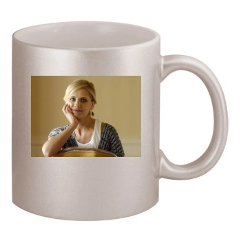 Sarah Michelle Gellar 11oz Metallic Silver Mug