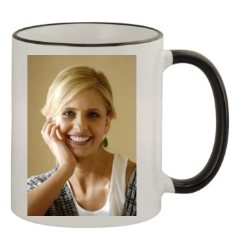 Sarah Michelle Gellar 11oz Colored Rim & Handle Mug