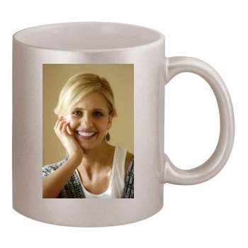 Sarah Michelle Gellar 11oz Metallic Silver Mug