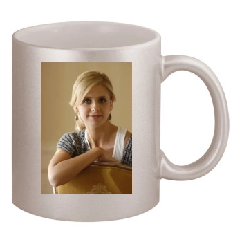 Sarah Michelle Gellar 11oz Metallic Silver Mug