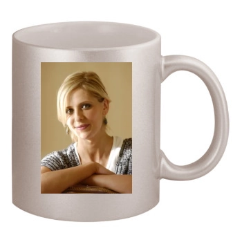 Sarah Michelle Gellar 11oz Metallic Silver Mug